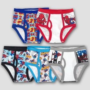 Boys' Spider-Man 5-Pack Assorted Briefs Underwear